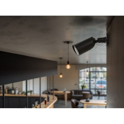 IP-Камера дротова Ajax BulletCam HL black, 5мп, 2.8мм, гібридне підсвічування IR 50м, білий Led 50м, Poe, True WDR, IP 65,  аудіо, кут огляду 100° до 110°, вулична, чорна
