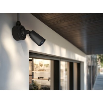 IP-Камера дротова Ajax BulletCam HL black, 5мп, 2.8мм, гібридне підсвічування IR 50м, білий Led 50м, Poe, True WDR, IP 65,  аудіо, кут огляду 100° до 110°, вулична, чорна