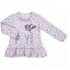 Кофта Breeze з пташкою "HAPPY" (10647-80G-gray) Кофта Breeze з пташкою "HAPPY" (10647-80G-gray)