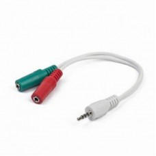 Перехідник Cablexpert Jack 3.5mm папа/2х3.5mm мама (CCA-417W) Перехідник Cablexpert Jack 3.5mm папа/2х3.5mm мама (CCA-417W)