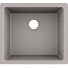 Мийка кухонна Hansgrohe S51, граніт, квадрат, без крила, 500х450х190мм, чаша - 1, врізна, S510-U450, сірий бетон Мийка кухонна Hansgrohe S51, граніт, квадрат, без крила, 500х450х190мм, чаша - 1, врізна, S510-U450, сірий бетон