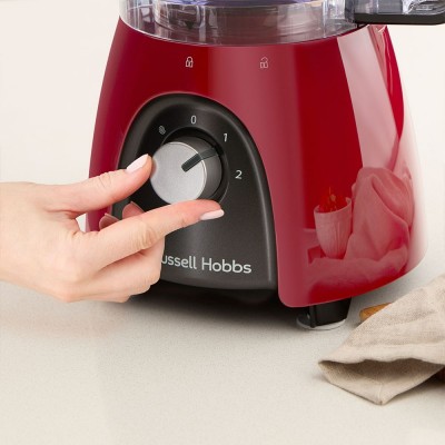 Кухонна машина Russell Hobbs Desire Red, 600Вт, чаша-пластик, корпус-пластик, насадок-4, червоний