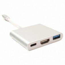 Перехідник USB C-Type - HDMI/USB PowerPlant (KD00AS1306) Перехідник USB C-Type - HDMI/USB PowerPlant (KD00AS1306)