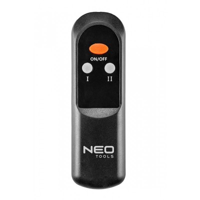 Інфрачервоний обігрівач Neo Tools, 2000 Вт, 18м2, 2 рівні потужності, пульт, 62.2х10.5х7.2 см, IP65