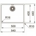 Кухонна мийка Franke Maris MRX 210-50/127.0598.747/нержав.сталь полірована/прямокутна/540х440х180/врівень зі стільницею SlimTop