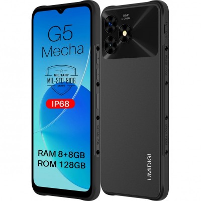 Смартфон UMIDIGI G5 Mecha (RP08) 6.6&quot; 8/128ГБ, 2SIM, 6000мА·год, чорний