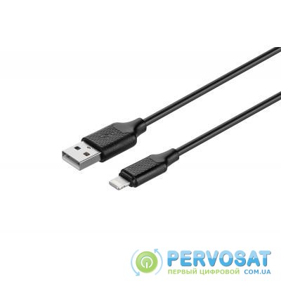Дата кабель USB 2.0 AM to Lightning 1.0m 2A Kit (KITS-W-003)