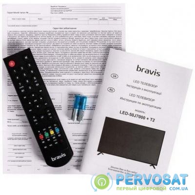 Телевизор Bravis LED-50J7000 + T2