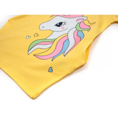Плаття Breeze з єдинорогом (15744-110B-yellow)