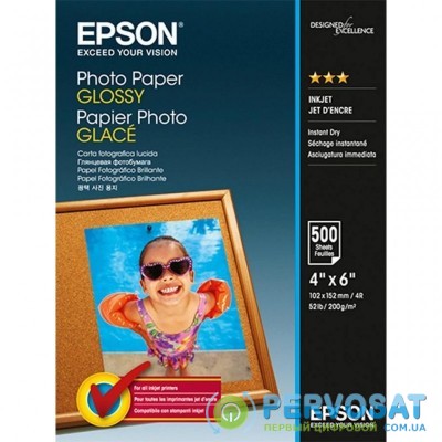 Бумага Epson 10х15 Glossy Photo (C13S042549)