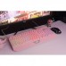 Клавіатура мембранна 2E GAMING KG315 110key, USB-A, EN/UA, RGB, рожевий