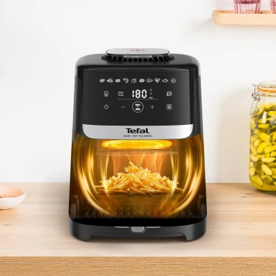 Мультипіч Tefal Easy Fry Silence, 1670Вт, чаша-5л, сенсорне керув., 10 програм, пластик, чорний