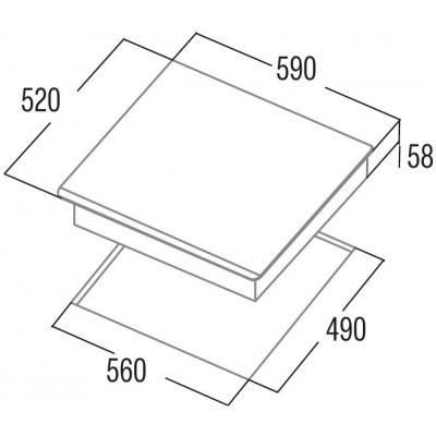 Варильна поверхня Cata індукційна, 60см, IB 6324E2 BK, чорний Варильна поверхня Cata індукційна, 60см, IB 6324E2 BK, чорний