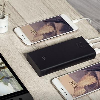 Батарея універсальна ZMi Aura 20000mAh Type-C 2*USB QC2.0/3.0 Black (QB822)
