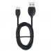 Дата кабель USB 2.0 AM to Type-C 1.0m Black Ergo (TC09)