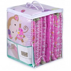 Дитячий постільний набір Luvena Fortuna з малюнком слоненяти (33010) Дитячий постільний набір Luvena Fortuna з малюнком слоненяти (33010)