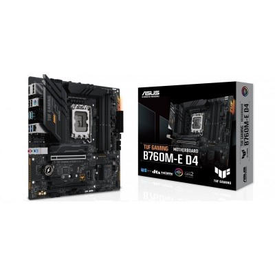 Материнcька плата ASUS TUF GAMING B760M-E D4 s1700 B760 4xDDR4 M.2 HDMI DP mATX