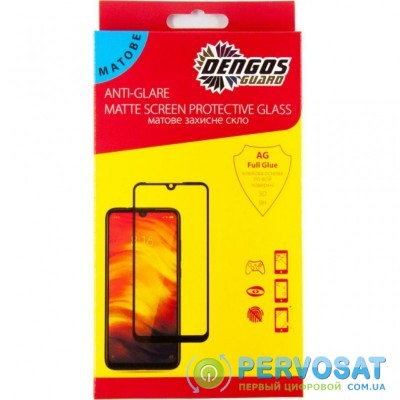 Стекло защитное Dengos Full Glue Matte Samsung Galaxy A12 (A125), black frame (TGFG-MATT-34)