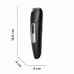 Тример Rowenta Stylis Easy, для бороди і вусів, мережа+акум., насадок-2, сталь, чорний