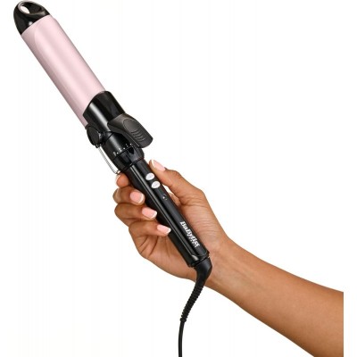 Плойка Babyliss Pro 180 extra large, 80Вт, темп.режимів-10, D -38mm, 110-180С, метал, чорний Плойка Babyliss Pro 180 extra large, 80Вт, темп.режимів-10, D -38mm, 110-180С, метал, чорний