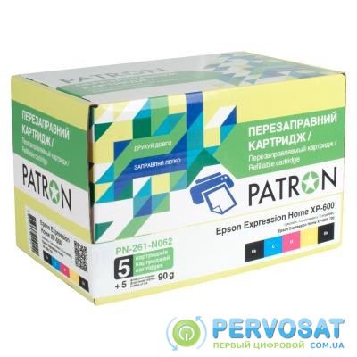 Комплект перезаправляемых картриджей PATRON Epson XP-600/ 700/ 800 (PN-261-N062)