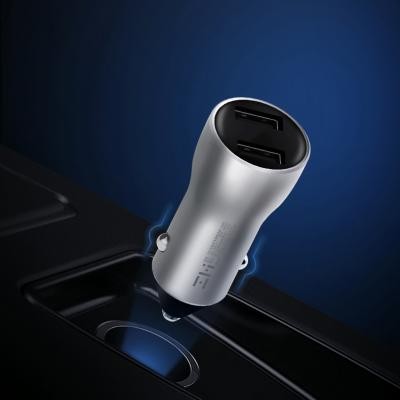 Зарядное устройство ZMi Car Charger with Display Silver (AP621)