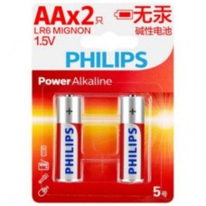 Батарейка PHILIPS AA Alkaline 1.5V LR6, 2pcs/card (LR6P2BT/93) Батарейка PHILIPS AA Alkaline 1.5V LR6, 2pcs/card (LR6P2BT/93)
