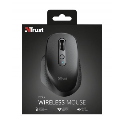 Миша Trust OZAA RECHARGEABLE, WL, Чорний