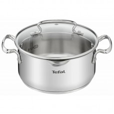Каструля Tefal DUETTO+, 2.9л, з кришкою, нержавюча сталь, скло