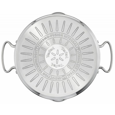 Каструля Tefal DUETTO+, 2.9л, з кришкою, нержавюча сталь, скло