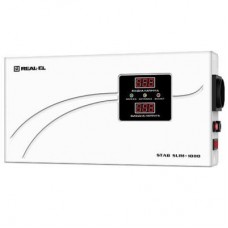 Стабілізатор REAL-EL STAB SLIM-1000, white (EL122400007) Стабілізатор REAL-EL STAB SLIM-1000, white (EL122400007)