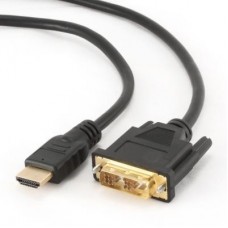 Кабель мультимедійний HDMI to DVI 18+1pin M, 1.8m Cablexpert (CC-HDMI-DVI-6) Кабель мультимедійний HDMI to DVI 18+1pin M, 1.8m Cablexpert (CC-HDMI-DVI-6)