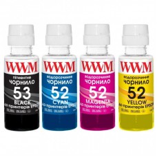Чорнило WWM HP GT52/53, 4х100г (B/C/M/Y) для Ink Tank 115/315/319 (GT53SET) Чорнило WWM HP GT52/53, 4х100г (B/C/M/Y) для Ink Tank 115/315/319 (GT53SET)