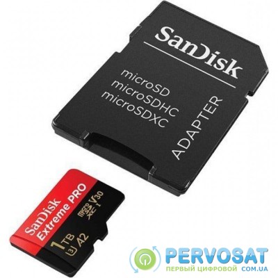 Карта памяти SANDISK 1TB microSDXC class 10 A2 V30 UHS-I U3 Extreme PRO (SDSQXCZ-1T00-GN6MA)