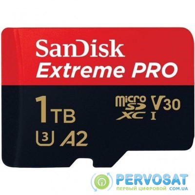 Карта памяти SANDISK 1TB microSDXC class 10 A2 V30 UHS-I U3 Extreme PRO (SDSQXCZ-1T00-GN6MA)