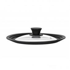 Кришка універсальна Ardesto Black Mars Smart 20/22/24 см, скло, силікон Кришка універсальна Ardesto Black Mars Smart 20/22/24 см, скло, силікон