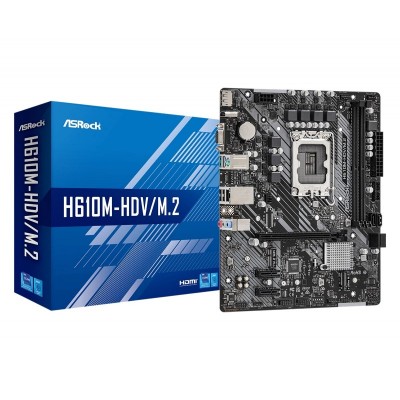 Материнська плата H610M-HDV/M.2 s1700 H610 2xDDR4 HDMA VGA mATX