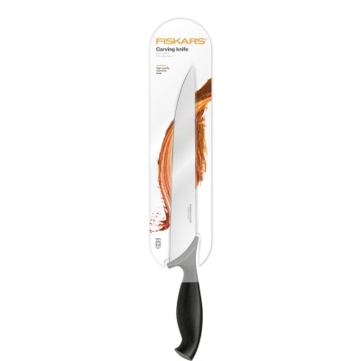 Кухонний ніж для м'яса Fiskars Special Edition, 21см, нержавіюча сталь, пластик, чорний