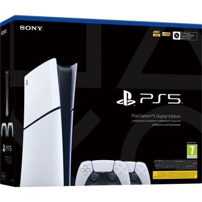 Ігрова консоль PlayStation 5 Slim Digital Edition (2 геймпади Dualsense)