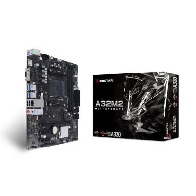 Материнська плата Biostar A32M2 sAM4 A320 2xDDR4 HDMI-VGA mATX