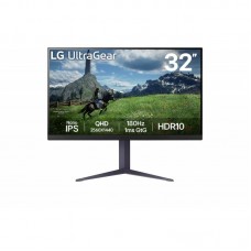 Монітор LG 31.5" 32GS85Q-B 2xHDMI, DP, USB, Audio, NanoIPS, 2560x1440, 180Hz, 1ms, DCI-P3 98%, G-SYNC, FreeSync, Pivot, HDR10