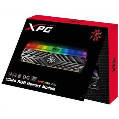 Модуль памяти для компьютера DDR4 8GB 3200 MHz XPG Spectrix D41 Tungsten Grey ADATA (AX4U320038G16-ST41)