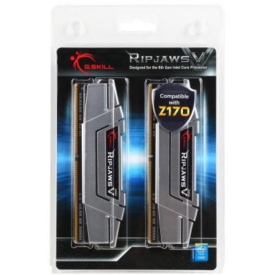 Модуль памяти для компьютера DDR4 16GB (2x8GB) 2666 MHz RipjawsV Silver G.Skill (F4-2666C15D-16GVS)