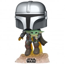 Фігурка Funko POP! Bobble Star Wars Mandalorian Mando Flying w/Jet 50959 Фігурка Funko POP! Bobble Star Wars Mandalorian Mando Flying w/Jet 50959