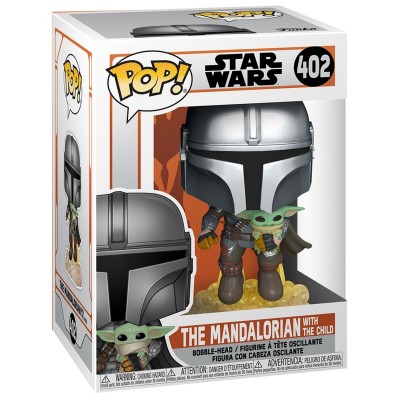 Фігурка Funko POP! Bobble Star Wars Mandalorian Mando Flying w/Jet 50959