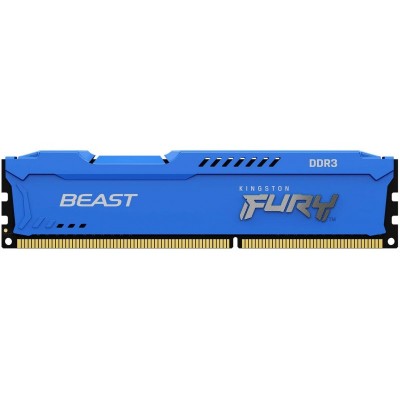 Пам'ять до ПК Kingston DDR3 1600 16GB KIT (8GBx2)  FURY Beast Blue