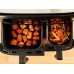 Мультипіч Tefal Dual EasyFry&Grill AirFryer, 2700Вт, чаша-5.2+3.1л, сенсорне керув., 2 чаши, гриль, пластик, сіро-чорний