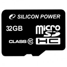 Карта пам'яті Silicon Power 32Gb microSDHC class 10 (SP032GBSTH010V10) Карта пам'яті Silicon Power 32Gb microSDHC class 10 (SP032GBSTH010V10)