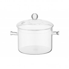 Каструля з кришкою Ardesto Black Mars, 1.5л, боросилікатне скло Каструля з кришкою Ardesto Black Mars, 1.5л, боросилікатне скло