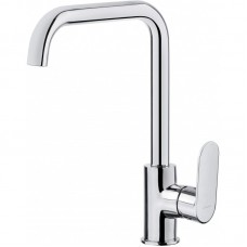 Змішувач для кухні Deante Alpinia, довж.виливу - 198мм, поворотний, 1важіль, хром